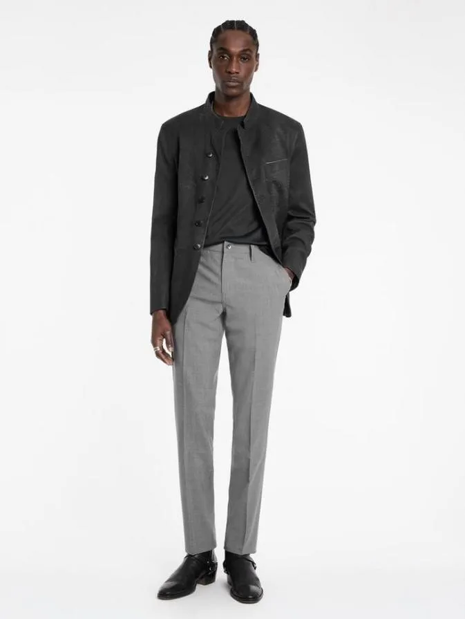Men Pants John Varvatos MOTOR CITY PANT Blkoff Whit