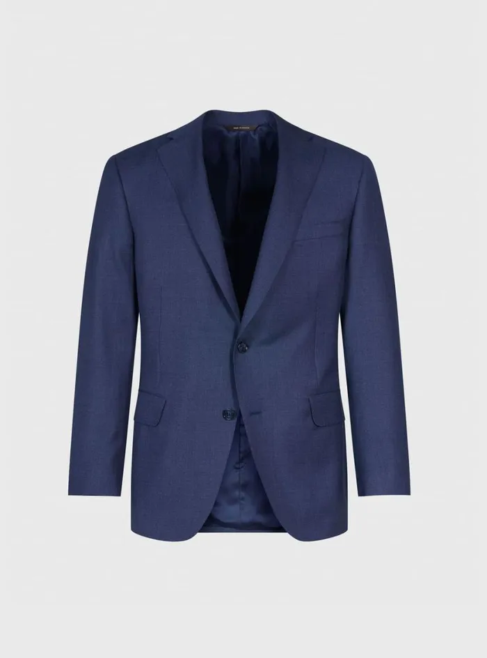 Men Paul Stuart Blazers and Jackets All Year Wool Nailhead Phillip Suit Blue