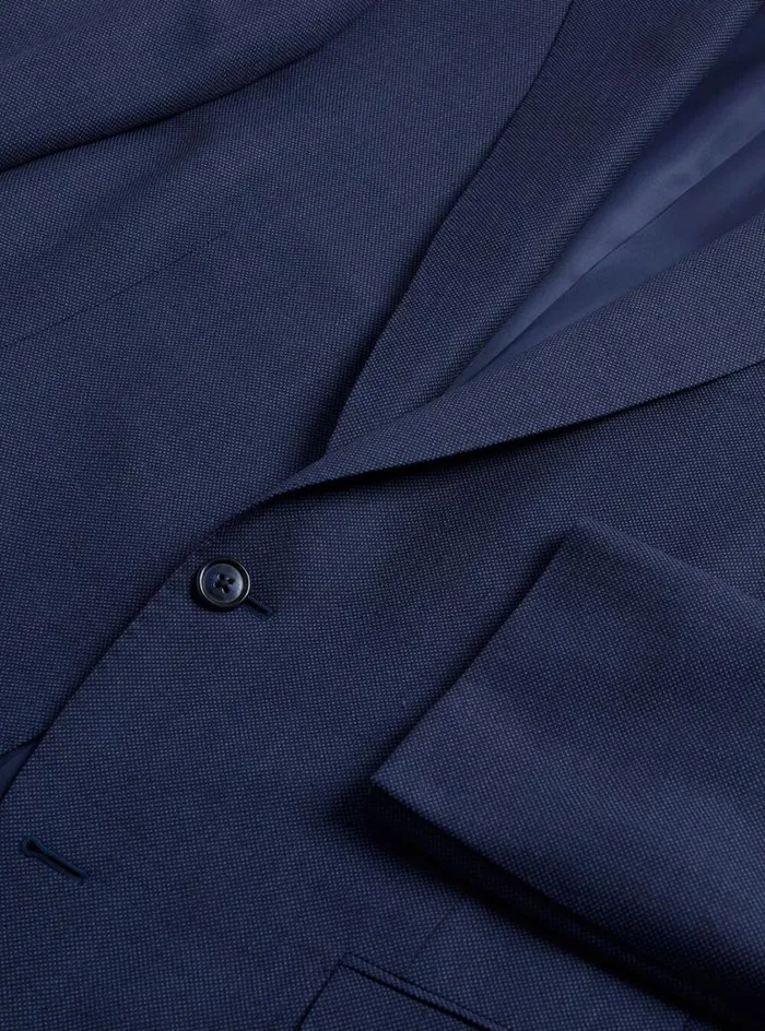 Men Paul Stuart Blazers and Jackets All Year Wool Nailhead Phillip Suit Blue