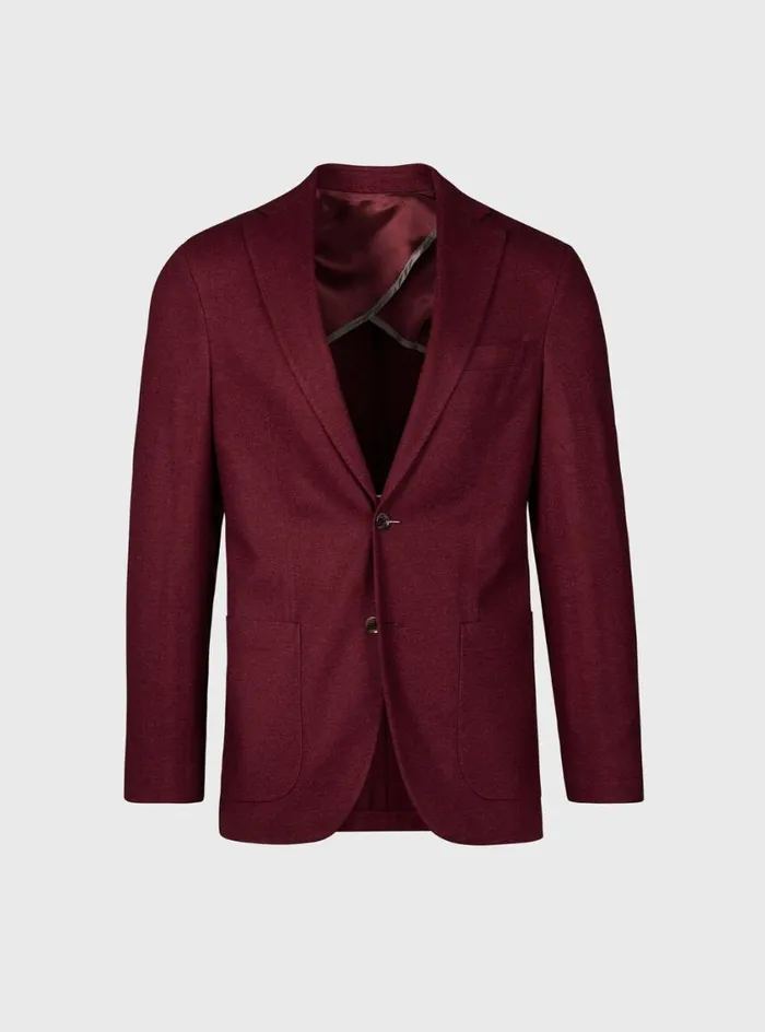 Men Paul Stuart Blazers and Jackets Cashmere and Silk Knit Blazer Crimson