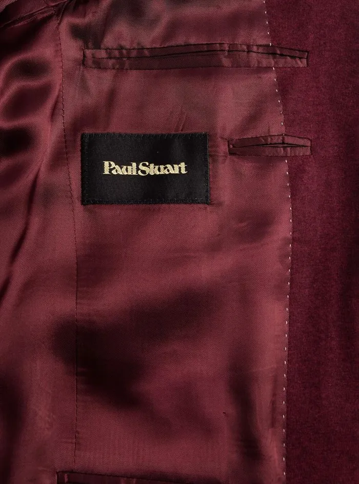 Men Paul Stuart Blazers and Jackets Cashmere and Silk Knit Blazer Crimson