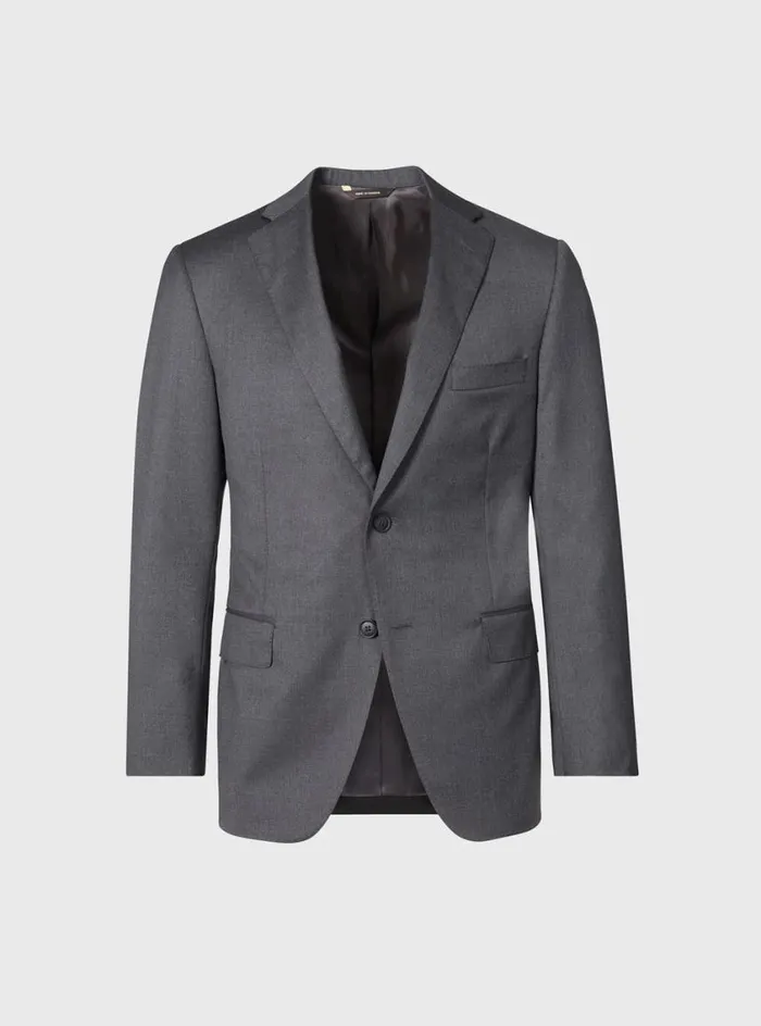 Men Paul Stuart Blazers and Jackets Loro Piana Wool Paul Suit Grey