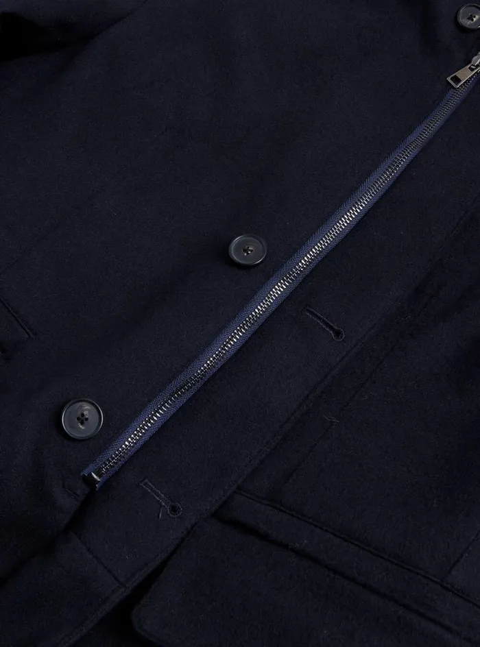 Men Paul Stuart Blazers and Jackets Wool and Cashmere Hybrid Blazer Navy