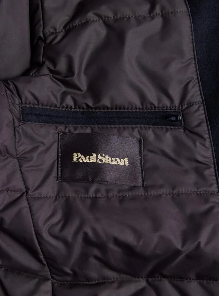 Men Paul Stuart Blazers and Jackets Wool and Cashmere Hybrid Blazer Navy