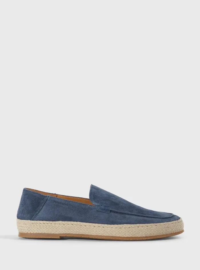 Men Paul Stuart Espadrilles St Croix Suede Espadrille Blue