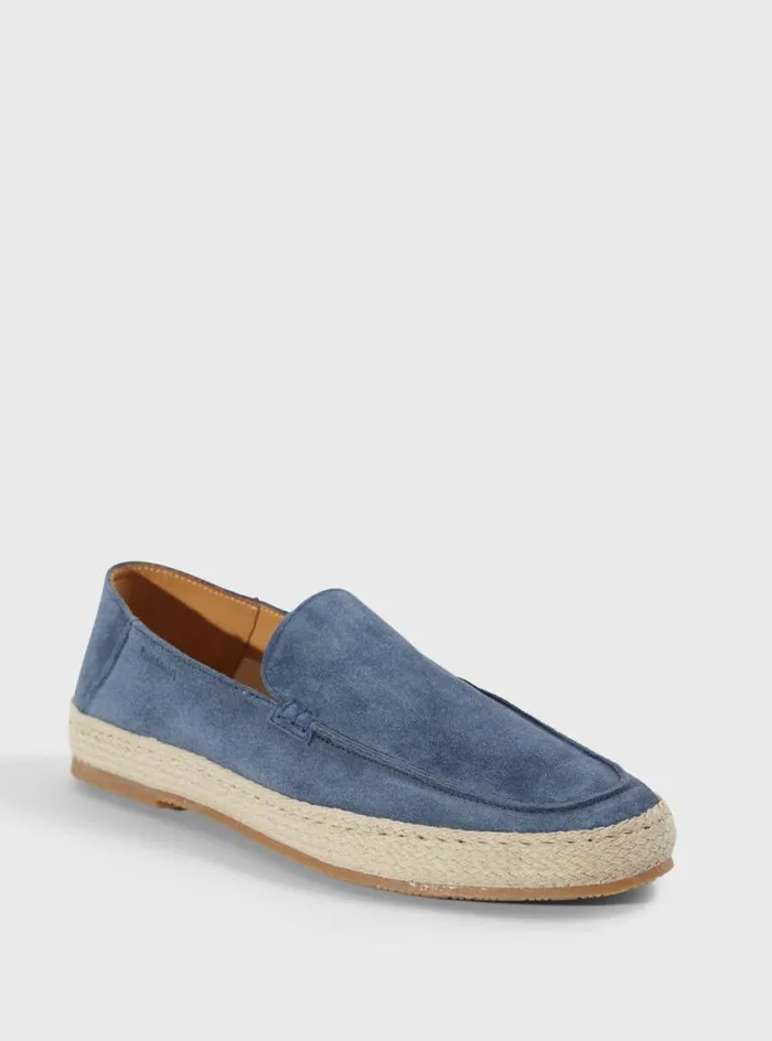 Men Paul Stuart Espadrilles St Croix Suede Espadrille Blue