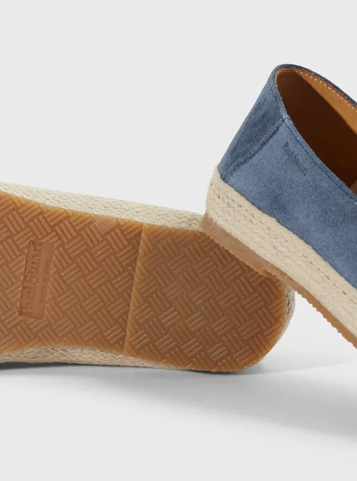 Men Paul Stuart Espadrilles St Croix Suede Espadrille Blue