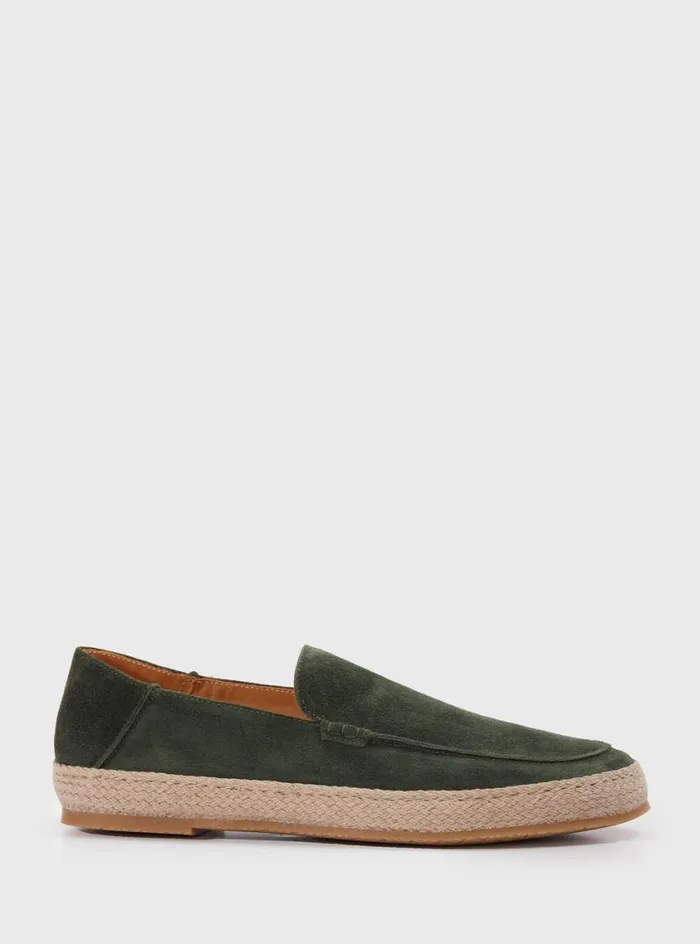 Men Paul Stuart Espadrilles St Croix Suede Espadrille Green