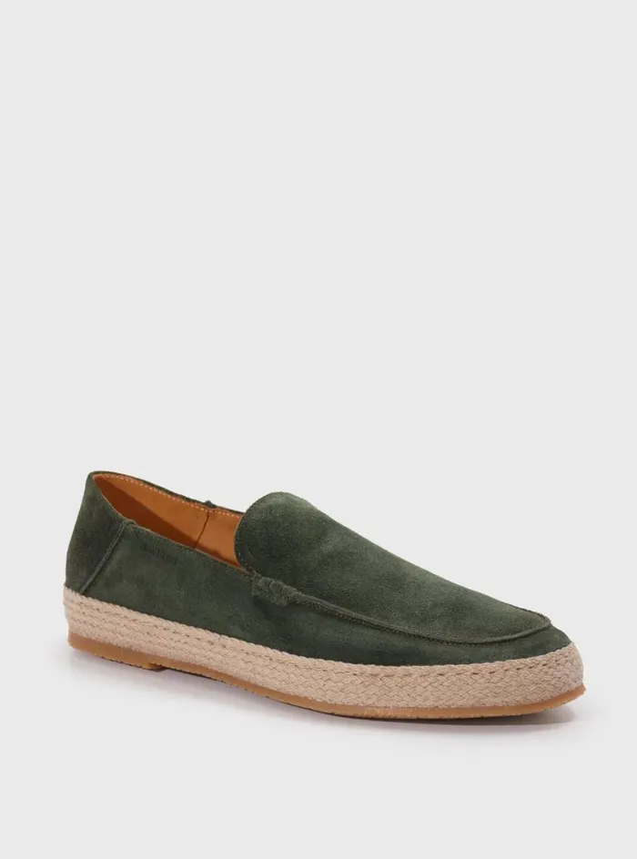 Men Paul Stuart Espadrilles St Croix Suede Espadrille Green