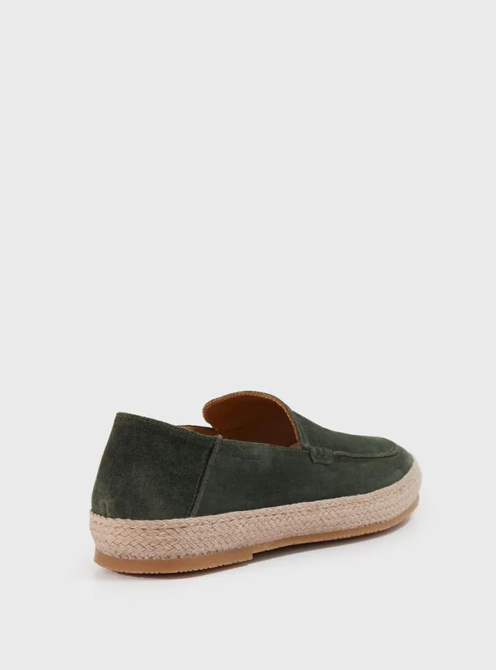 Men Paul Stuart Espadrilles St Croix Suede Espadrille Green