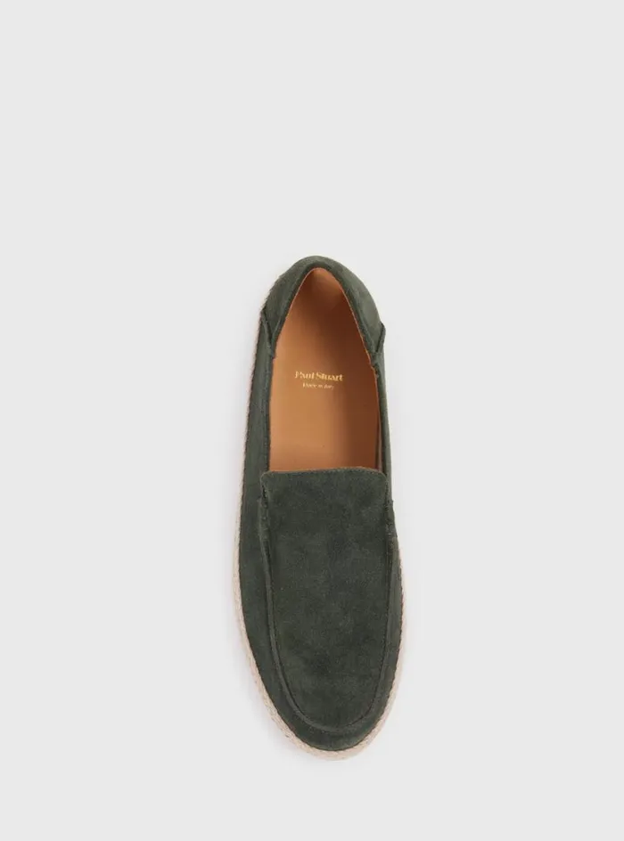 Men Paul Stuart Espadrilles St Croix Suede Espadrille Green