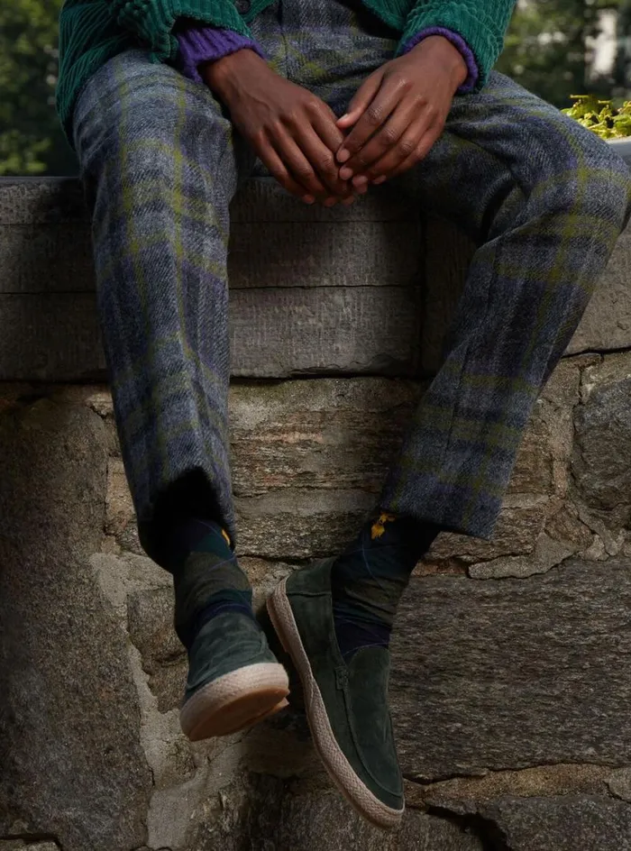 Men Paul Stuart Espadrilles St Croix Suede Espadrille Green