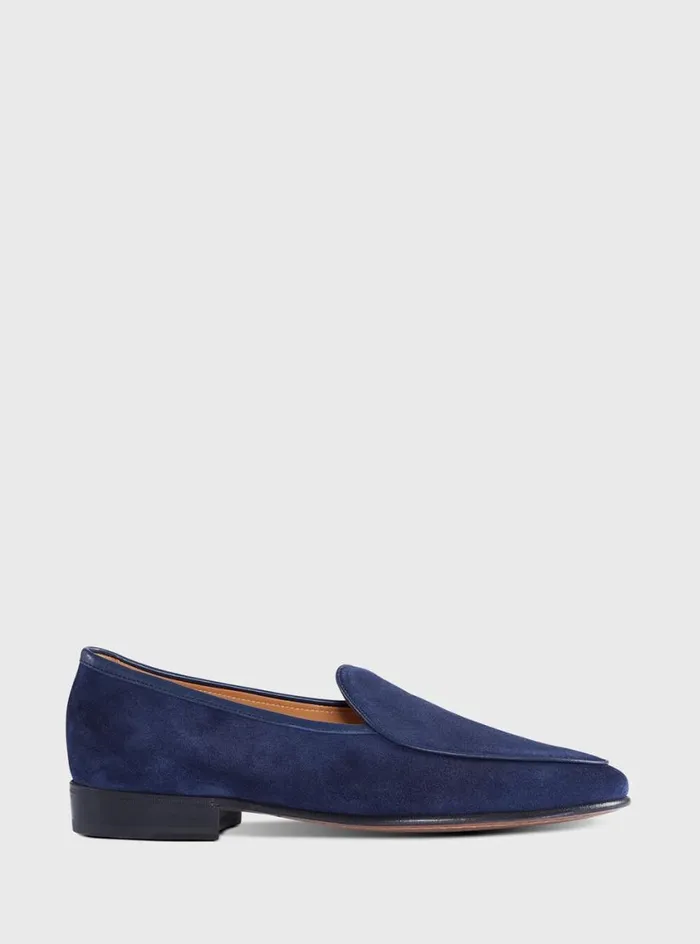 Men Paul Stuart Loafers Felix Moccasin Navy