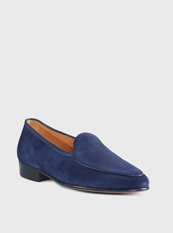 Men Paul Stuart Loafers Felix Moccasin Navy