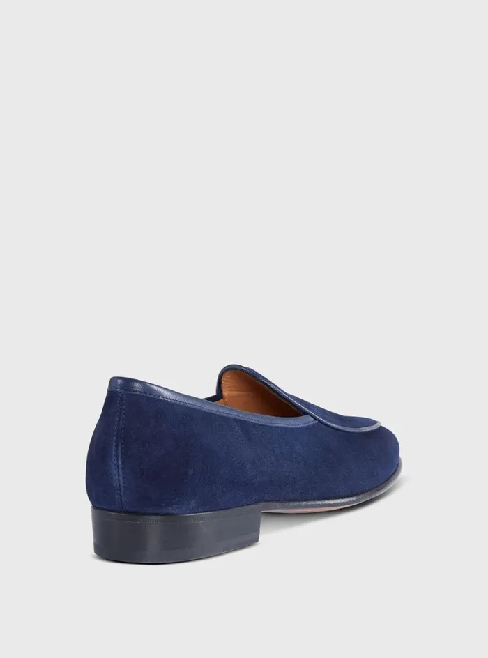 Men Paul Stuart Loafers Felix Moccasin Navy