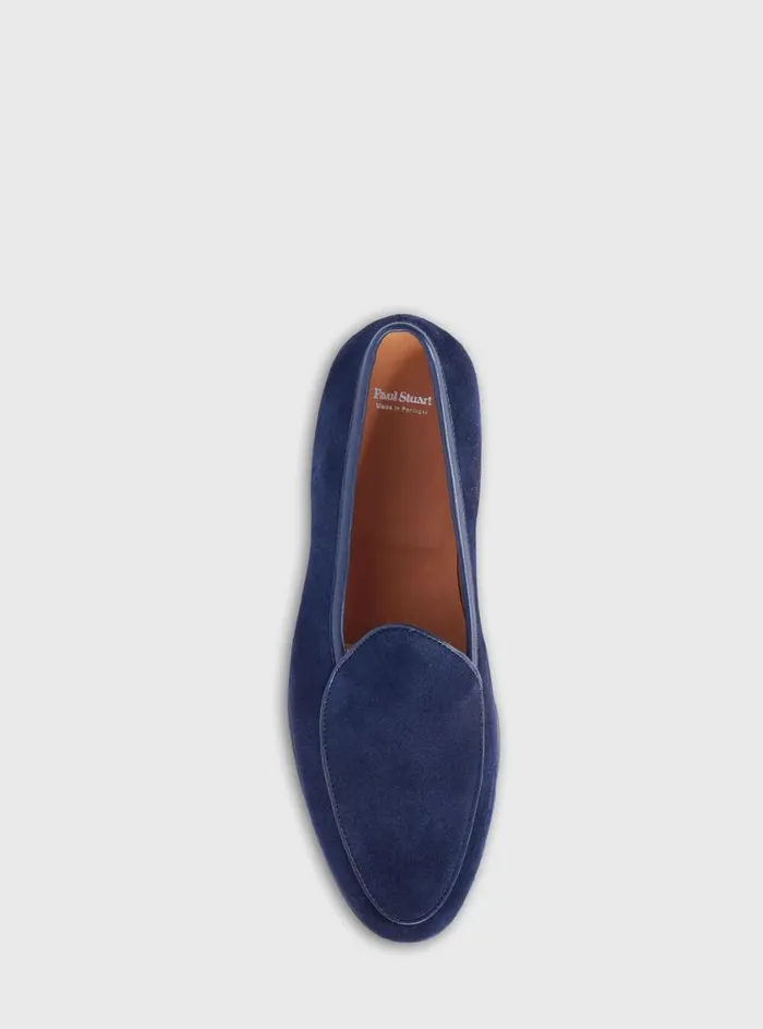 Men Paul Stuart Loafers Felix Moccasin Navy