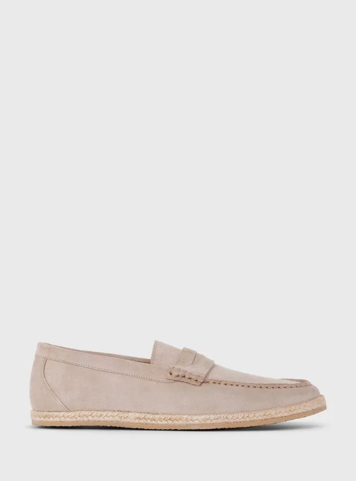 Men Paul Stuart Loafers Huxley Suede Penny Loafer Tan