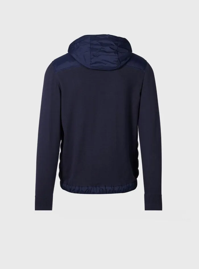 Men Paul Stuart Outerwear Quilted Jacket With Hood Navy