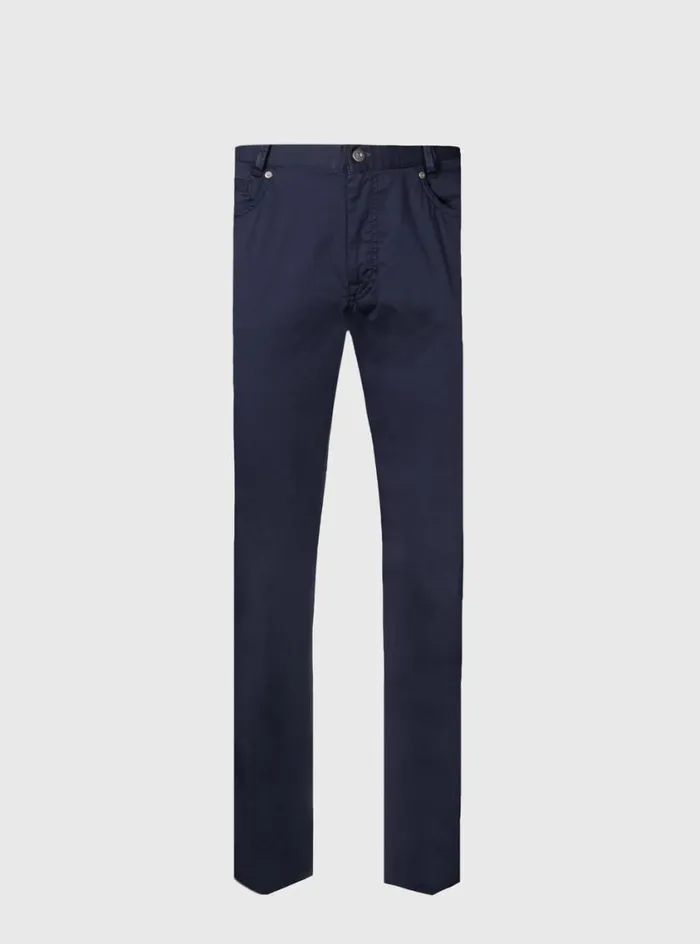 Men Paul Stuart Pants Cotton Five Pocket Pant Navy