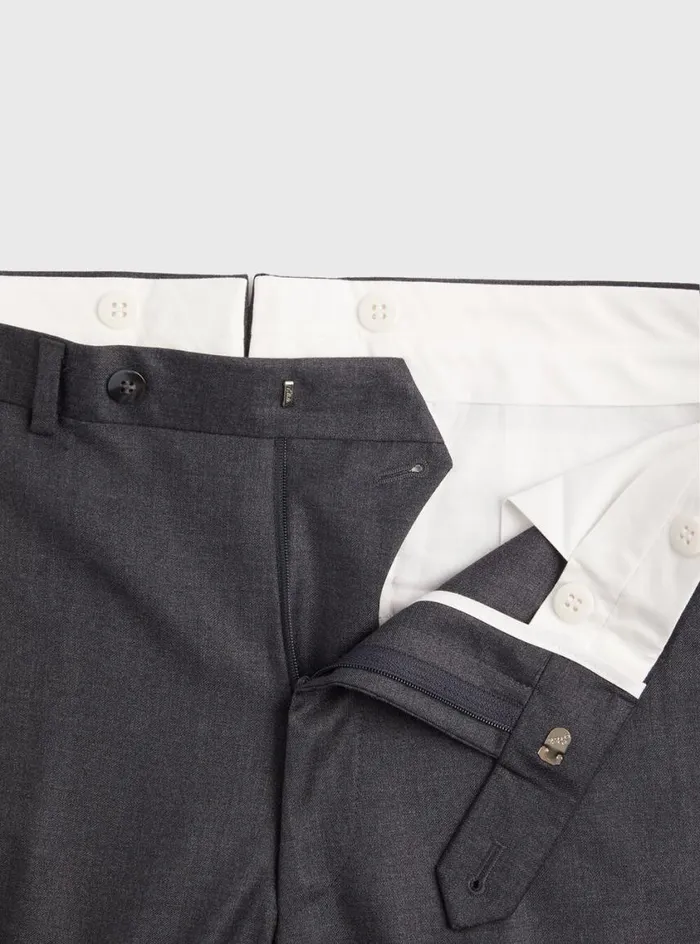 Men Paul Stuart Pants James Fit Wool Dress Pant Grey