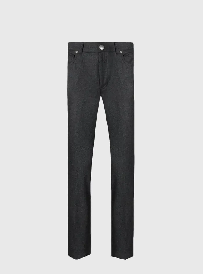 Men Paul Stuart Pants Merino Wool Five Pocket Pant Olive