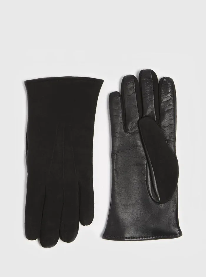 Men Paul Stuart Scarves Hats Gloves Capeskin And Suede Touch Screen Glove Black Men Paul Stuart Scarves Hats Gloves Capeskin And Suede Touch Screen Glove Black