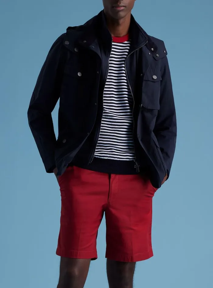 Men Paul Stuart Shorts and Swim Trunks Cotton Twill Bermuda Short Red Men Paul Stuart Shorts and Swim Trunks Cotton Twill Bermuda Short Red
