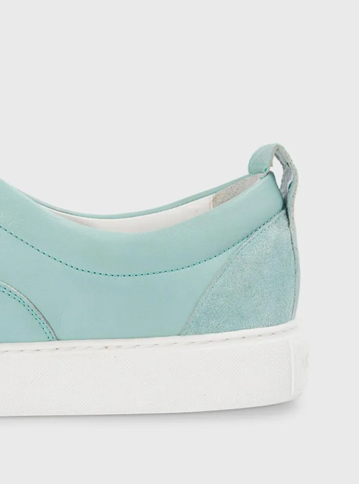 Men Paul Stuart Sneakers CVO Leather Sneaker Aqua