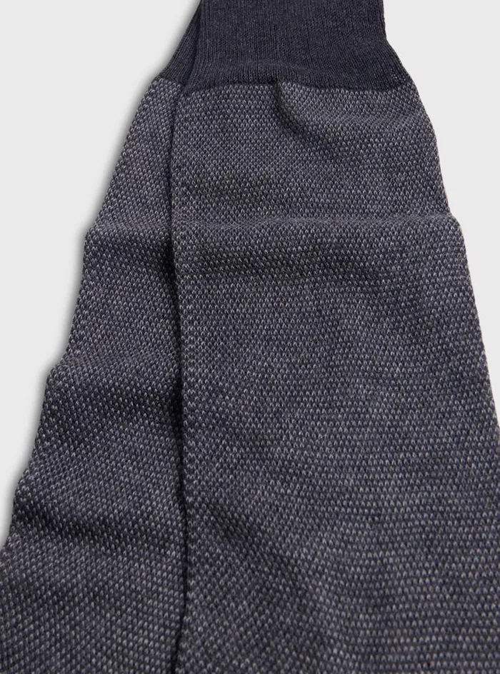 Men Paul Stuart Socks Textured Oxford Dress Sock Grey