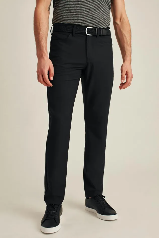 Men Performance Link 5Pocket Pants Jet Black Bonobos 5Pocket Pants