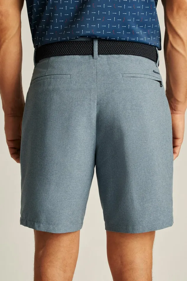 Men Performance Link Shorts Space Blue Heather Bonobos Casual Shorts