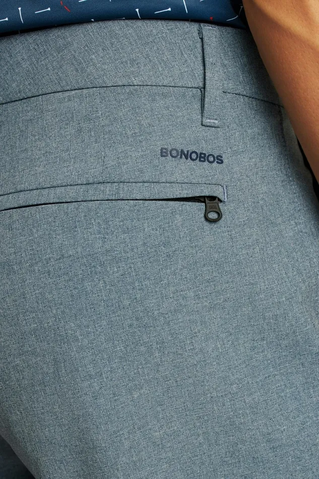 Men Performance Link Shorts Space Blue Heather Bonobos Casual Shorts