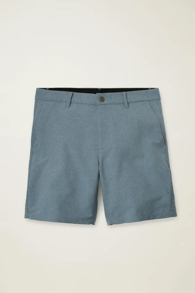 Men Performance Link Shorts Space Blue Heather Bonobos Casual Shorts