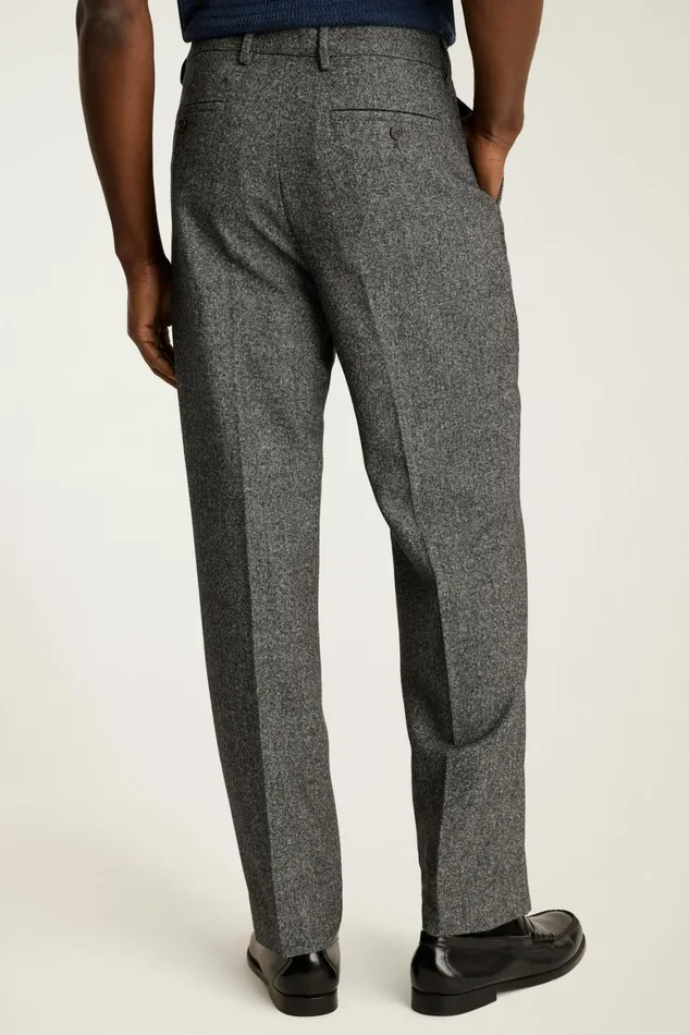 Men Pleated Wool Trouser Heather Charcoal Bonobos Chinos