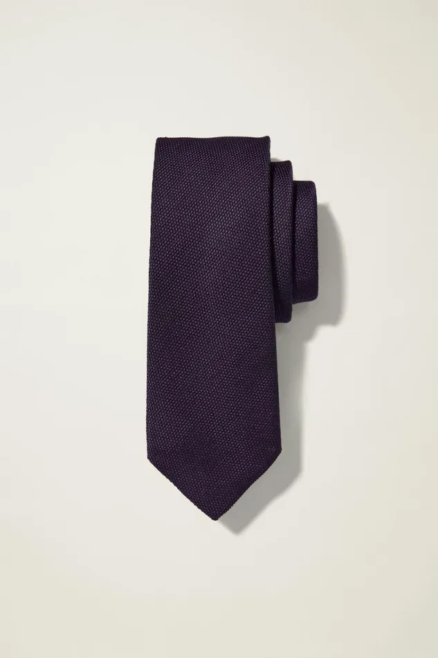 Men Premium Necktie Solid Royal Purple Bonobos Ties and Pocket Squares