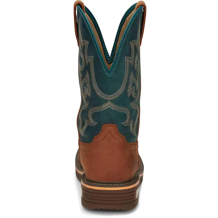 MEN Resistor 11034 Nano Comp Toe Russet Justin Boots Work