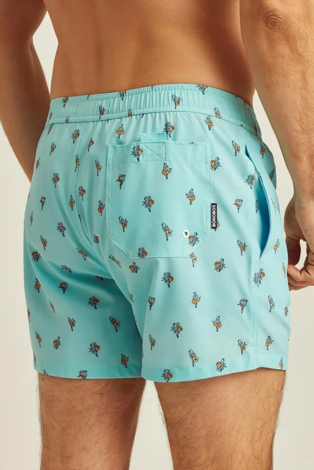 Men Riviera Recycled Swim Trunks Free As A Bird Light Blue Bonobos Swim Trunks