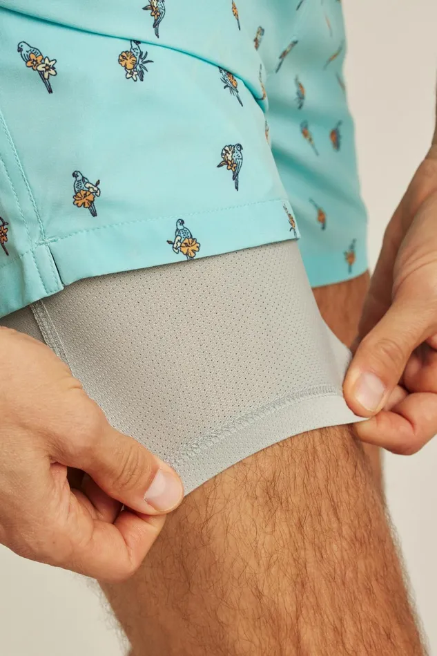 Men Riviera Recycled Swim Trunks Free As A Bird Light Blue Bonobos Swim Trunks