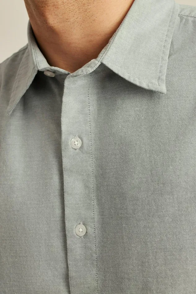 Men Riviera Short Sleeve Shirt Green Sage Oxford Bonobos Casual Shirts