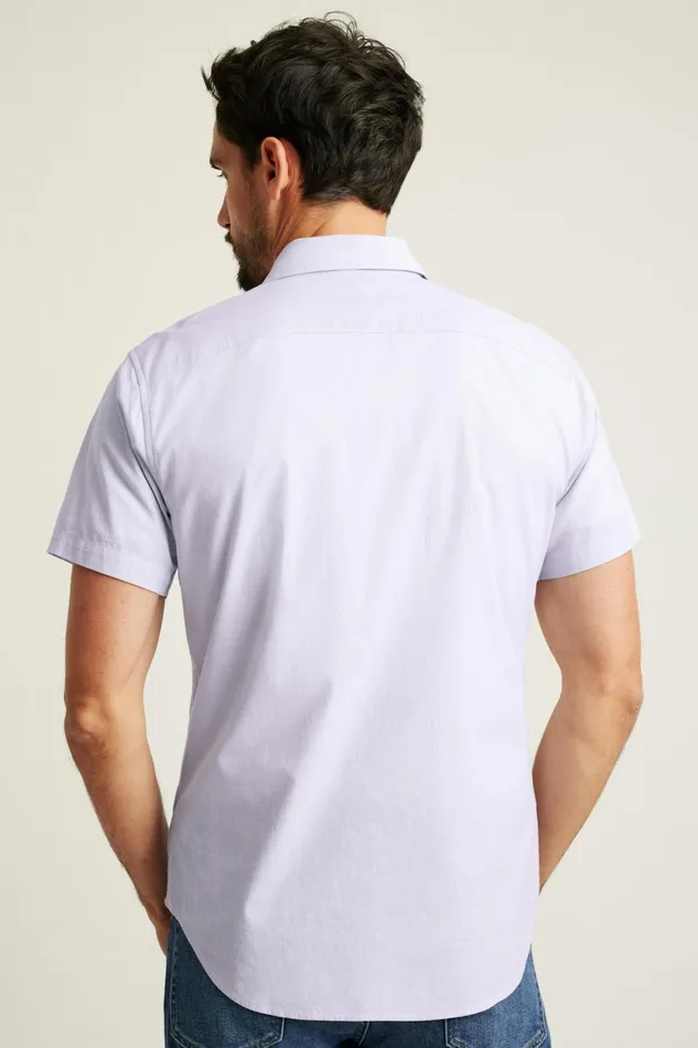 Men Riviera Short Sleeve Shirt Lavender End On End Bonobos Casual Shirts