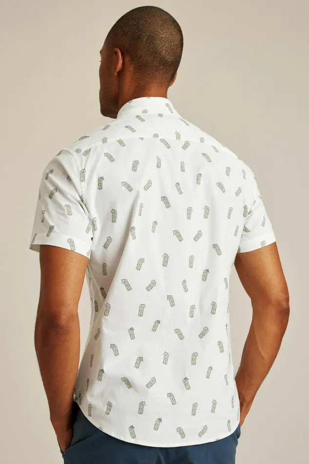 Men Riviera Short Sleeve Shirt Lemonade Stand Bonobos Casual Shirts