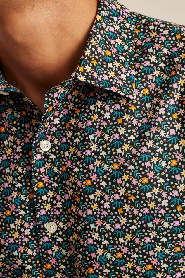 Men Riviera Short Sleeve Shirt Multi Floral Fest Bonobos Casual Shirts