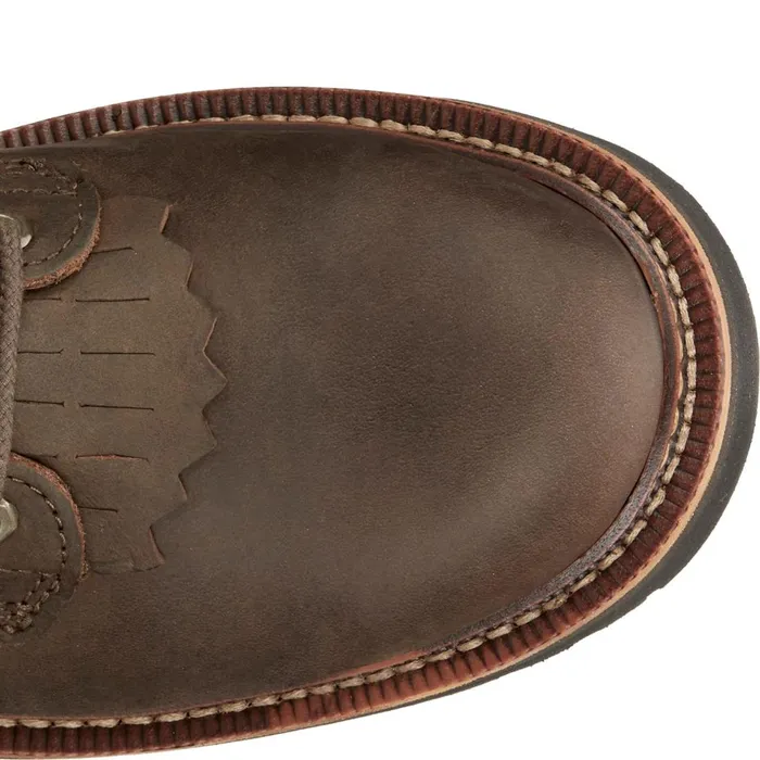 MEN Rivot 8034 Lace Up Hickory Brown Justin Boots Work