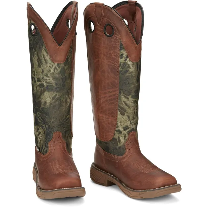 MEN Rush Strike 17034 Snake Resisting Russet Justin Boots Work
