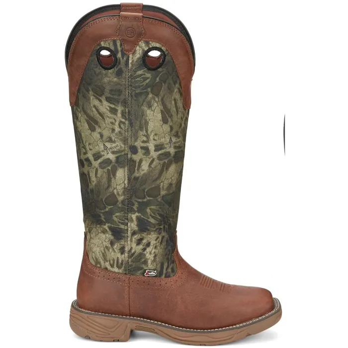 MEN Rush Strike 17034 Snake Resisting Russet Justin Boots Work