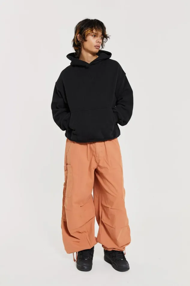 Men Rust Parachute Cargo Pants Jaded London Parachute Pants