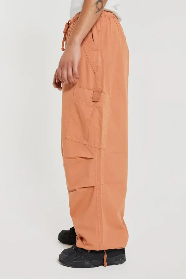 Men Rust Parachute Cargo Pants Jaded London Parachute Pants