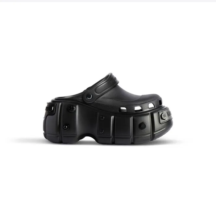 Men Sandals and Mules Balenciaga Hardcrocs Mule In Black