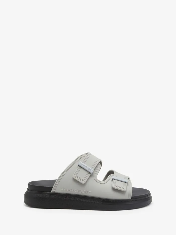 Men Sandals And Slides Alexander McQueen Hybrid Slide Ash Grey