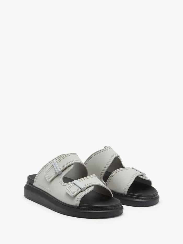 Men Sandals And Slides Alexander McQueen Hybrid Slide Ash Grey